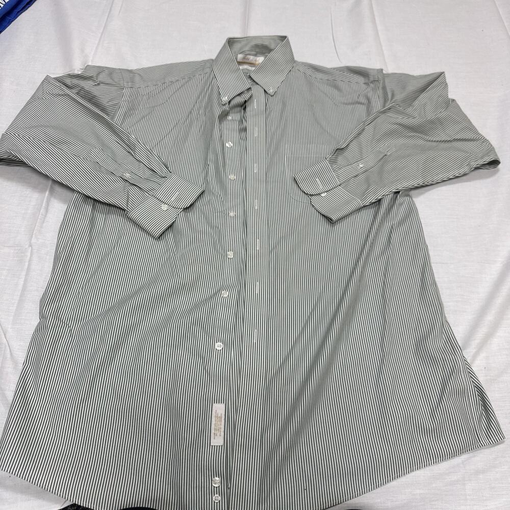 Roundtree & Yorke Gold Label Shirt Mens 16 1/2 Fitted EZ Wash Twill Business